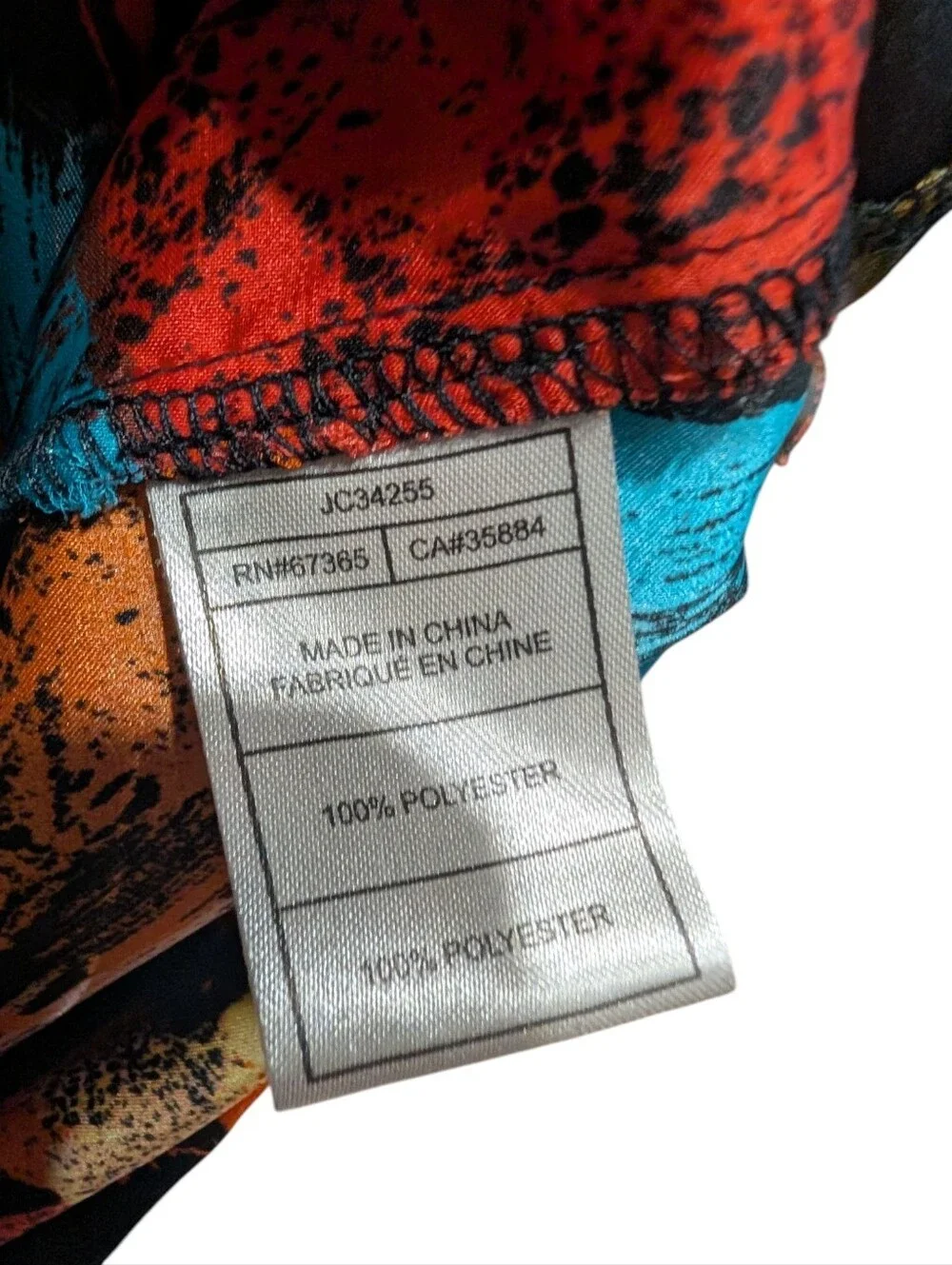 J. Jill Jack Abstract Print Tank Top Medium Colorful Asymmetrical Hem